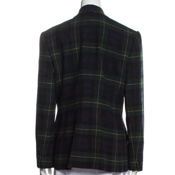 Ralph Lauren Collection Purple Label Tartan Plaid Dress Jacket Blazer 14 Runway - Picture 5 of 7